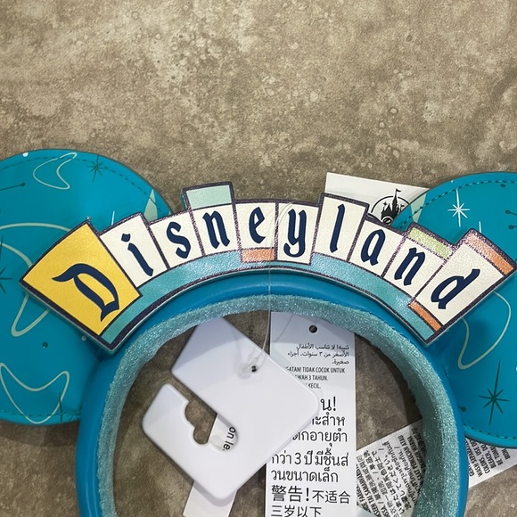 Disney Parks Disneyland 3D Marquee Sign Minnie Mouse Ears Headband NWT - Picture 2 of 10